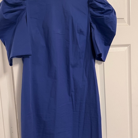 Cinq A Sept Erin Puff Shoulder blue dress - Picture 3 of 5